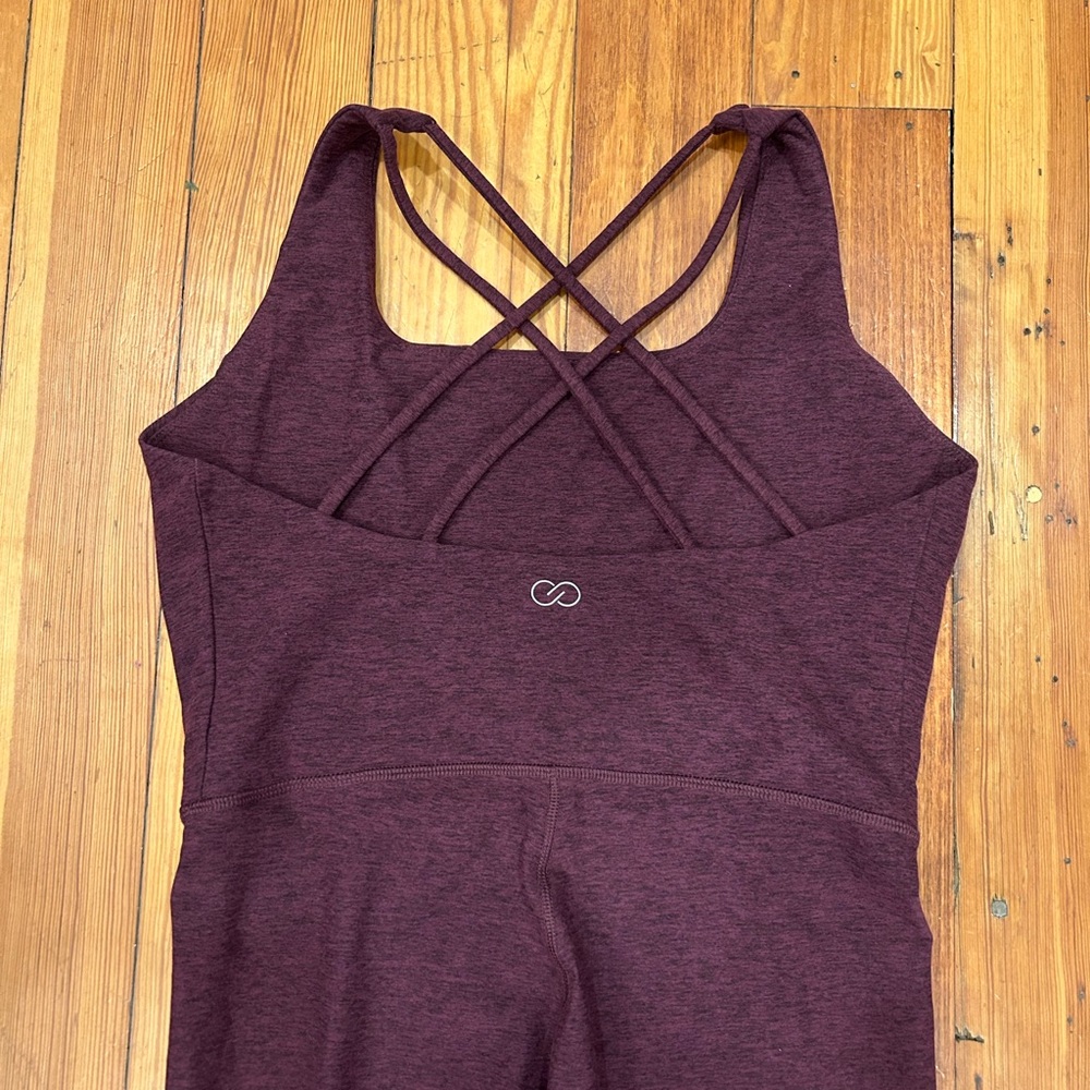 Calia Women’s Lustralux sleeveless Strappy back bodysuit in wine - Picture 2 of 5